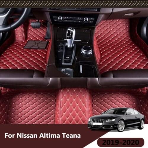 For Nissan Altima Teana 2019 2020 Car Floor Mats Auto Interiors Carpets Custom Accessories Dash Rugs Waterproof Parts Styling