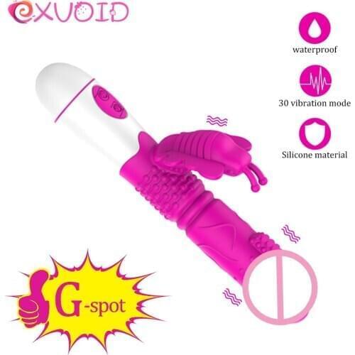 EXVOID Clitoris Stimulate G-spot Massager Sex Toys for Couples Strong Vibration Dildo Vibrator Sex Shop Dual Vibrators for Woman