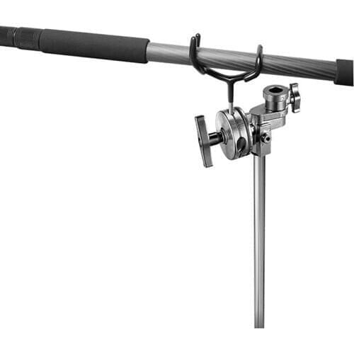 Metal Microphone Boompole Support Holder o Boom Pole Arm Stand for Microphone C-Stands