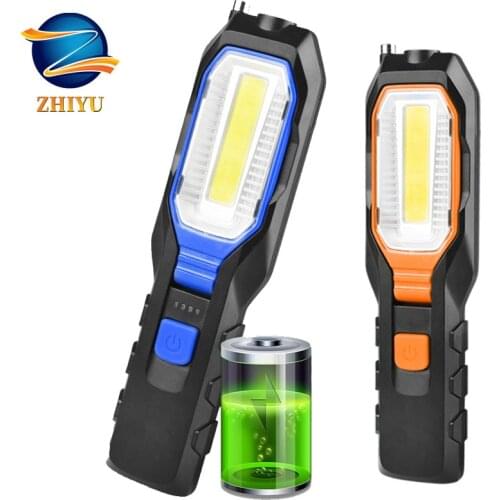 Power Bank Function USB Rechargeable Multi-function Work Light Four-speed Adjustable Magnet Adsorption Belt Handheld Torch Light