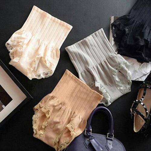 New Ladys High Waist Body Shaper Brief Underwear Tummy Control Lace Panties Shapewear Fashion 4 Colors