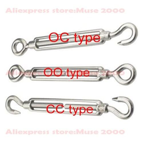 OC CC OO 304 steel rope Wire clasp with hook Art Light ceilling light anchor steel rope locker Arched chain clip hooks gripper