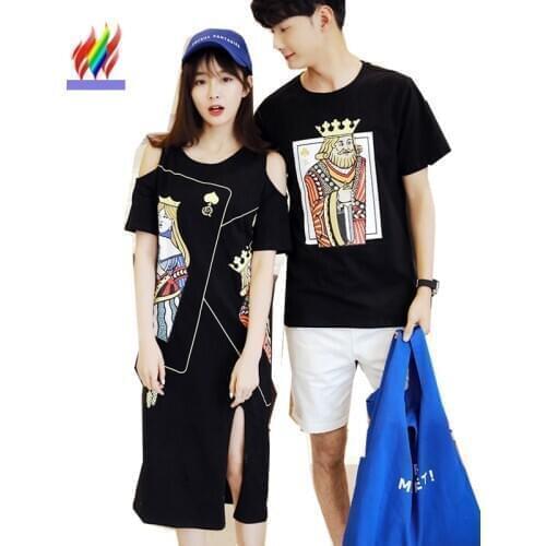 Matching Couple Lovers Couples Cute Japan Korea Valentines Love Gift Dresses Casual Sweet Girls Open Off Shoulder Black Dress