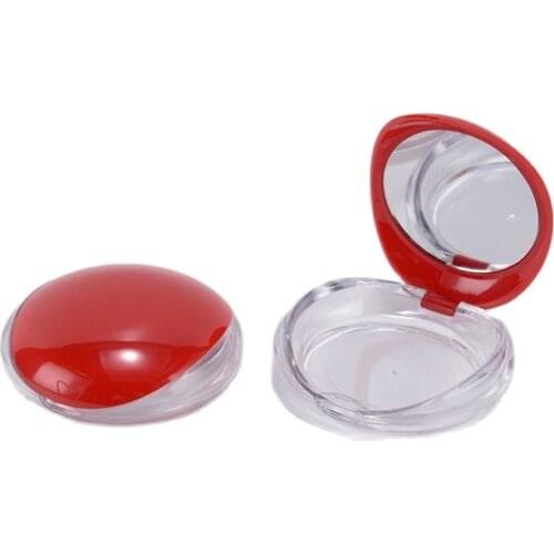 Empty 10g Powder Container Plastic High Light Blusher Palette False Eyelashes Box Cosmetic Powder Compact with Mirror 10/30pcs