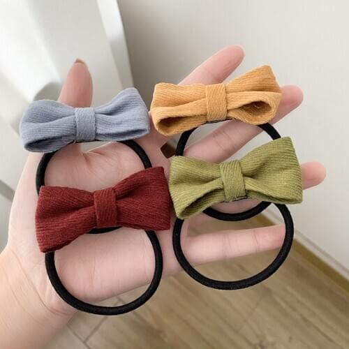 Bow Elastic Hair Bands For Girls Head Rope Hair Ring Kids Children Hair Styling Tools Butterfly Hair Accessories Headdress