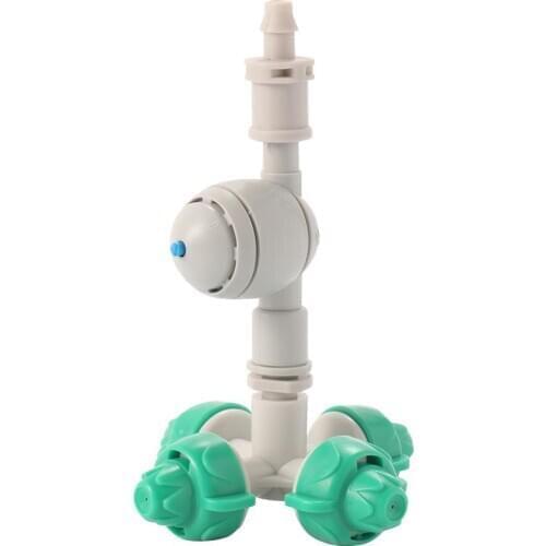 Garden Irrigation 0.5mm Orifice Cross Misting nozzles 4/7mm hose interface 360 Degree Landscaping Greenhouse Humidify Sprinklers
