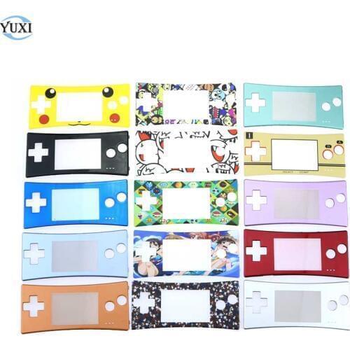 YuXi Replacement Front Faceplate Cover for GameBoy Micro for GBM System Front Case Shell Housing
