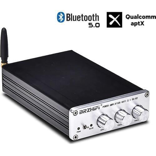 Amplificador 2.1 Audio APTX Bluetooth 5.0 Hifi Power Home Amplifier TPA5613 75Wx2+150W Digital Subwoofer Speaker Amplifier Board