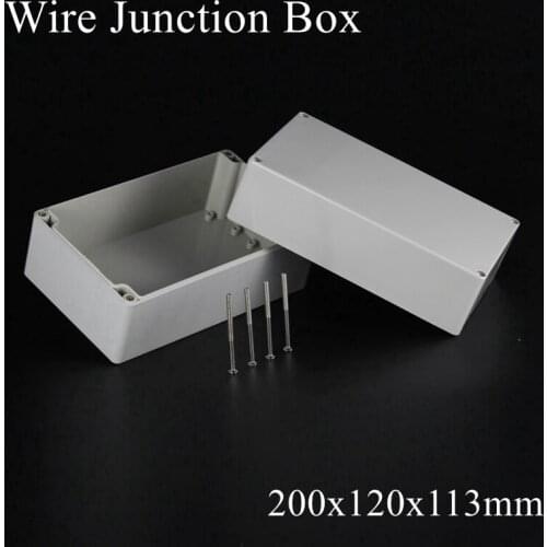 200x120x113mm ABS IP65 Waterproof Plastic Wire Junction Box Distribution Enclosure Project Case Electronic Terminal Instrument