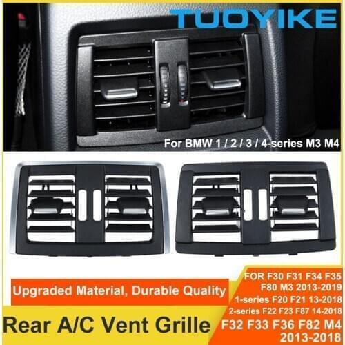 Car Rear A/C Air Conditioner Vent Grille Outlet Panel Replacement Trim For BMW 3-series F30 F31 F34 F35 F80 M3 F20 F22 F82 M4
