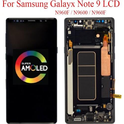 NEW ORIGINAL AMOLED For Samsung Galaxy Note 9 LCD Note 9 Display Touch Screen For Samsung N9600 N960F N960N Display With Frame