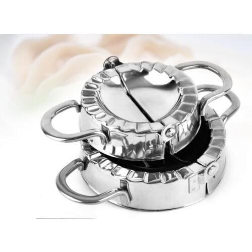 1PC Stainless Steel Dumpling Maker Pastry Tools Wraper Dough Cutter Pie Ravioli Dumpling Mould OK 0963