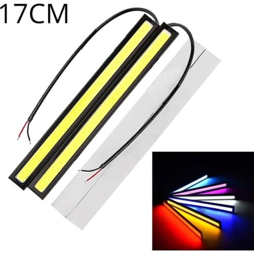 1Pc 17CM COB DRL Light Car styling LED Daytime Running lights 17cm Waterproof Auto Car DRL COB Driving Fog lamp DRL COB Lamps