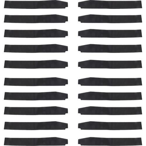 Pieces of 20 Blank Plain Wedding Hens Night Party Birthday Baby Shower Polyester Sash Black Party Holiday DIY Decorations