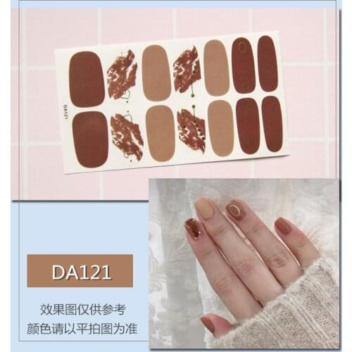 3 Sheets Nail Art Stickers Full Covered 3D Super Thin Tips Nails Adhesive Decals Manicure Tool Dark Decoration Nails Accessories