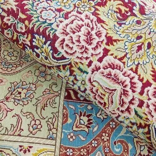 6'x9' Persian Handmade Silk Carpet Hand Knotted Silk Rug Carpet Factory Wholesale With Free Shipping