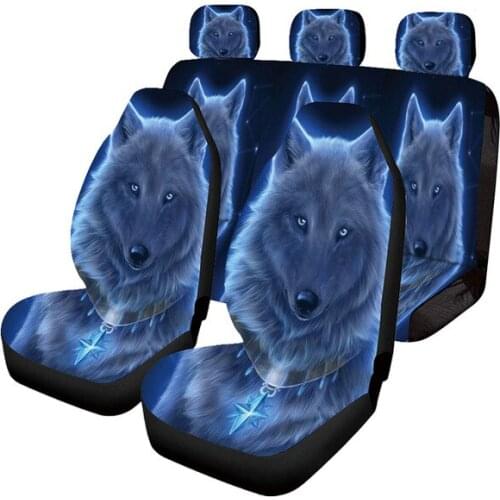 Aimaao Wolf Design Elastic Car Seat Protector Cover Fit Car Auto Truck SUV For Passat Honda Civic 2006 2011 Bmw E46 E90 F10