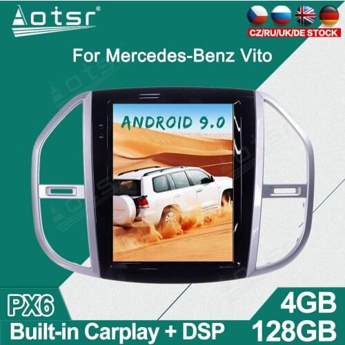 For Mercedes Benz Vito Viano Valente Metris W447 Android Car radio Player GPS Navigation Auto Stereo Multimedia Video carplay