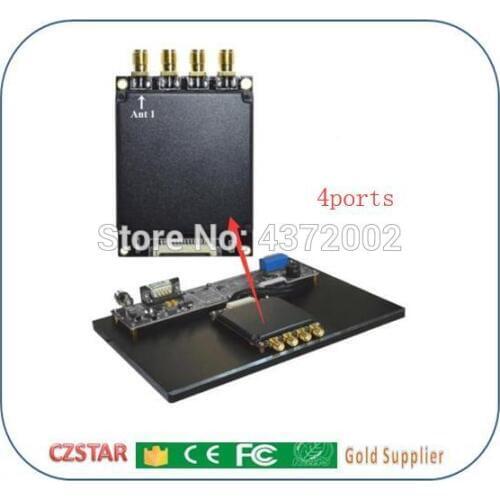 Multi tags sports timing systems uhf impinj R2000 rfid reader 4 antenna passive uhf rfid reader 4ports high outpower 30dbm