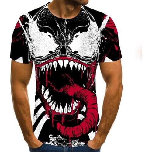 Marvel The Avengers 2021 Neue Mens Sommer Venom Kurzarm T-shirt 3D Print T Shirt Casual Lustige Boy Girl Kids T Shirt Tops