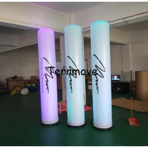 2m/2.5m/3m Attractive LED Tube Inflatable Air Pillar Column for Party and Event Stage Lighting Decoration Advertising Promotion