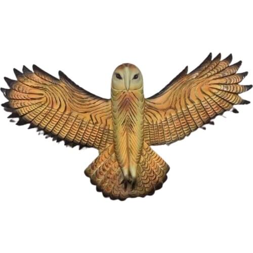 Owl Wall Statue Resin Handmade Crafts Wall Hanging Ornament for Living Room Garden Office Decoration TS2