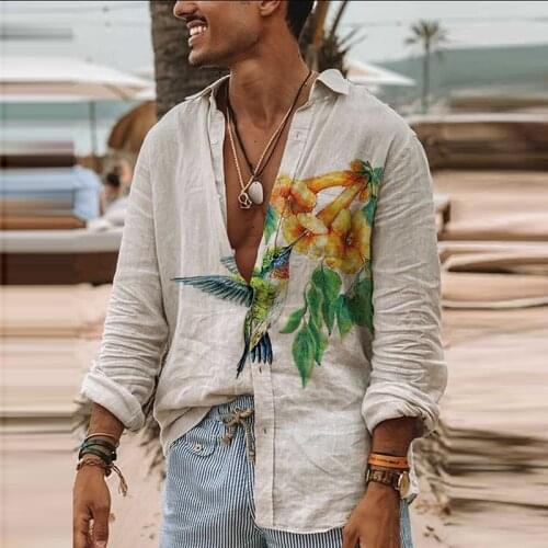 Navel Orange Men's Cotton Shirts