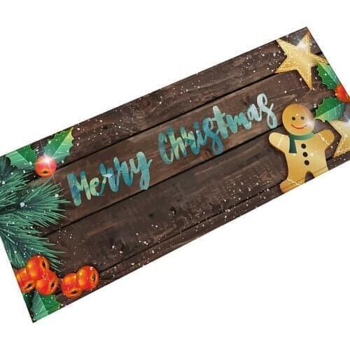 Happy New Year Floor Mats Welcome Mats Bathroom Doormats Kitchen Carpets House Decor for Living Room Anti-Slip Tapete Rug