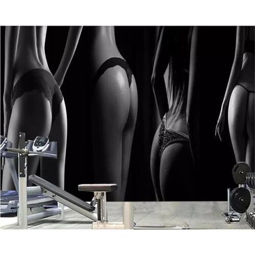 Beibehang wallpaper for walls in rolls 3d wallpaperCharm sexy hips underwear line decorative mural bar ktv background wallpaper