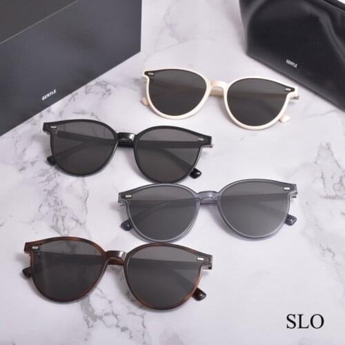GM 2021 new style Vintage women men Sunglasses GENTLE SLO Acetate UV400 lens Round Sun Glasses For Small face Womens