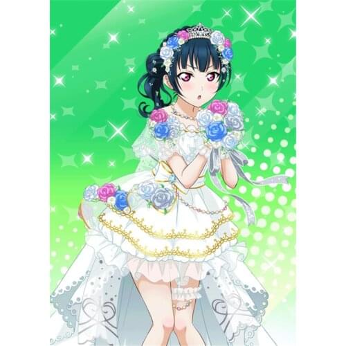 LoveLive!Sunshine!Aqours Yoshiko Tsushima Wedding Awakening Gorgeous White Dress lovely full sets A