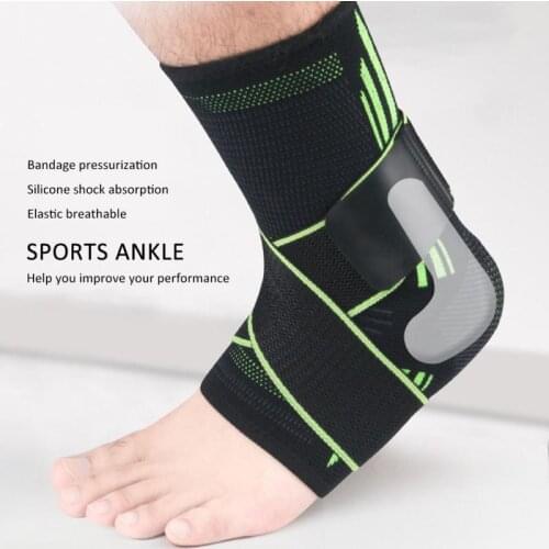 Adjustable Elastic Ankle Brace Bandage Pressurelized Half Open Ankle Straps Comfortable Sturdy Ankle Support Breathable
