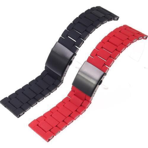 Watch Accessories For DIESEL Strap 28mm DIESEL Black Knight DZ7396 DZ7370 DZ4289 ​​Plastic-Clad Steel Bracelet Mens Strap