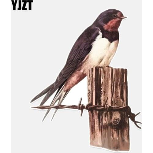 YJZT 12.1*15.3CM Coolest Swallow Flight Decor Car Sticker PVC Colored Personalized 11A0323
