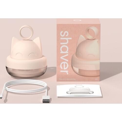 YOUPIN 3LIFE New Creative Cute Cat Portable Hairball Trimmer Shaver Rechargeable Clothes Hair Remover Household Electric Shaver