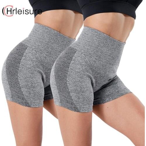 CHRLEISURE Seamless Shorts For Women Sexy Push Up High Waist Shorts Womens Sporty Fitness Clothing For Ladies Workout Shorts