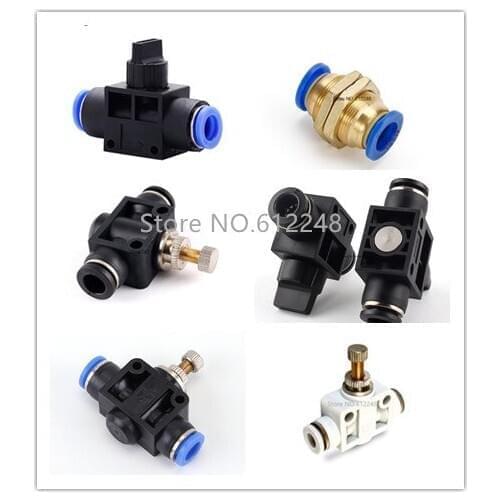 10PCS HVFF PM SA PA heck valve push-in pneumatic connector hose fitting Quick Connector HVFF-4 HVFF-6 HVFF-8 HVFF-10 HVFF-12