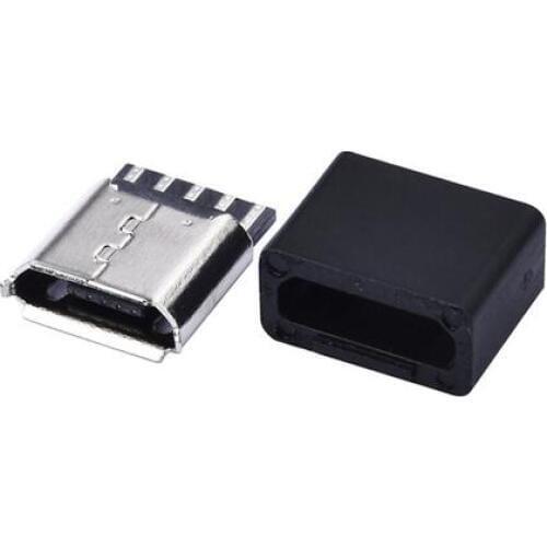 10pcs/lot Micro USB 5pin Female Socket Connector Welding Type for Tail Charging Mobile Phone