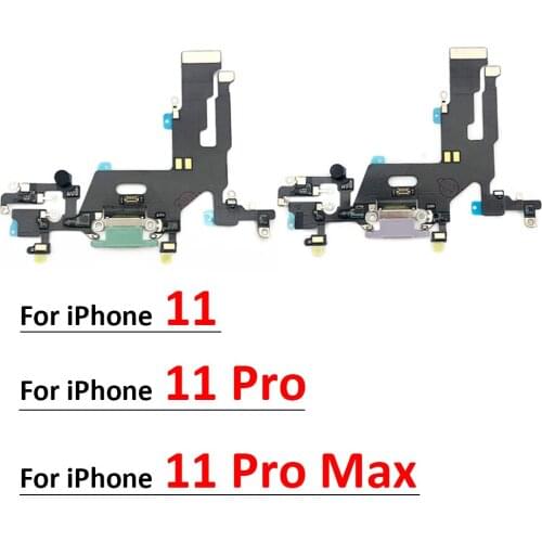 100% Original New Charger Board PCB Flex For iPhone 11 Pro Max USB Port Connector Dock Charging Board Flex Cable