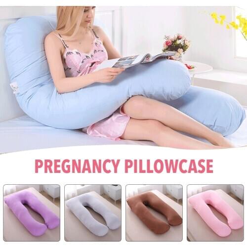 140x80cm/ Pregnancy Pillow Cover U Shaped Comfortable Multifunctional Maternity Body Removeable Pillow Case For Sleeping Use