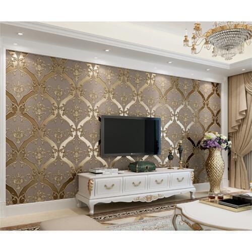 Beibehang European classic personality faux leather 3d wallpaper bedroom living room dining background wall papers home decor
