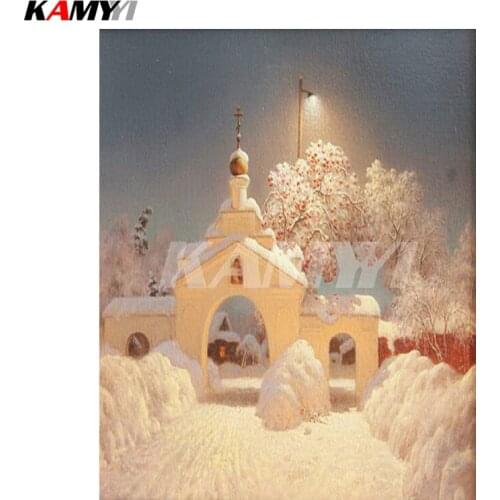 Landscape 5D DIY Diamond painting Cross stitch Full Square Diamond embroidery full Round Diamond mosaic Home decor DD