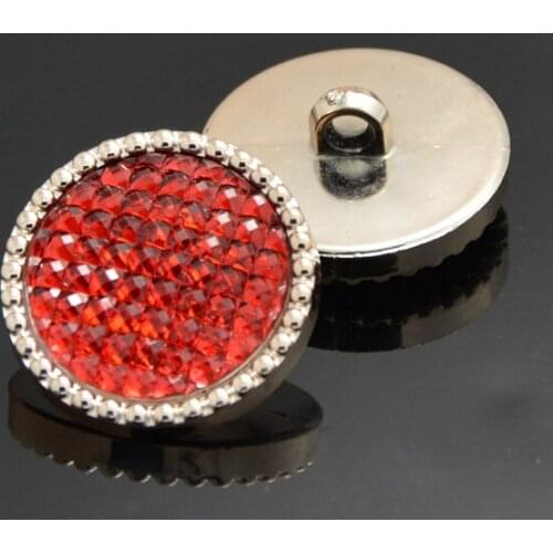 Free shipping 30pcs/lot Colorful buttons quality plastic mantianxing acrylic red diamond overcoat sweater chain 18mm-30mm