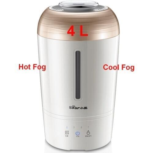 Big power electric humidifier 220v electric air purifier 4L portable air humidifier cool fog hot fog humidifier