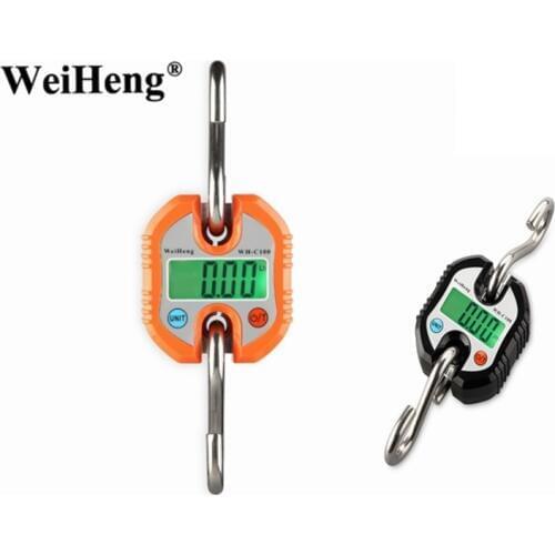 Brand Mini Crane Scale 150kg 50g Portable Digital Stainless Steel Hook Hanging Livestock Scales Loop Heavy Duty Weighing Balance