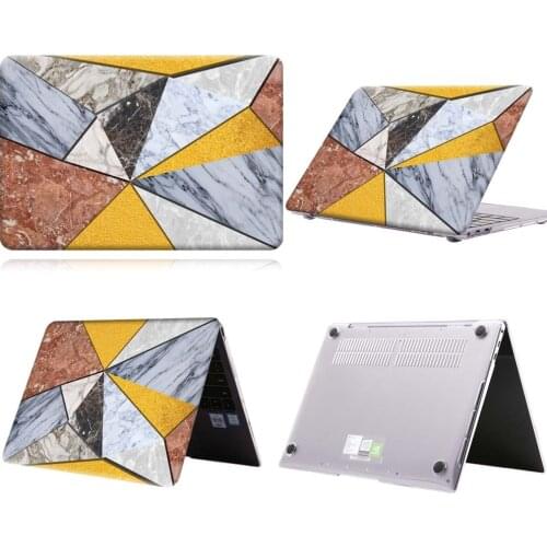 Grey Yellow Marble Anti-slip Laptop Case For MateBook 13/13 AMD Ryzen/14/D14/D15/X 2020/X Pro/Pro 16.1/Honor MagicBook 14/15