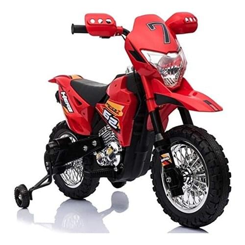 Indalchess childrens electric motorcycle 6v All-Road Touring Motor, Red