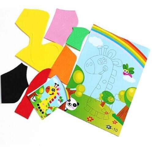 Childrens hand-posting and brain-working childrens cognitive material package three-dimensional diy educational toys