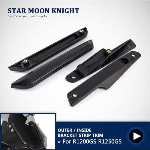 For BMW R1200GS LC Adventure 2013 - 2018 Motorcycle Windshield Windscreen Trim Outer Bracket Holder Strip R 1200 GS R1200 GS ADV