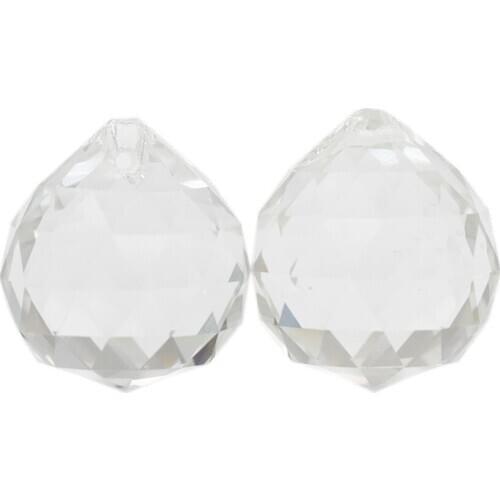 Quality Guaranteed 30mm 80pcs/Lot Clear Crystal Faceted Balls For Wedding Decoration Best Selling